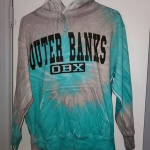 Outer Banks Women's Teal and Gray Hoodie